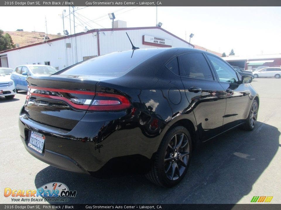 2016 Dodge Dart SE Pitch Black / Black Photo #6