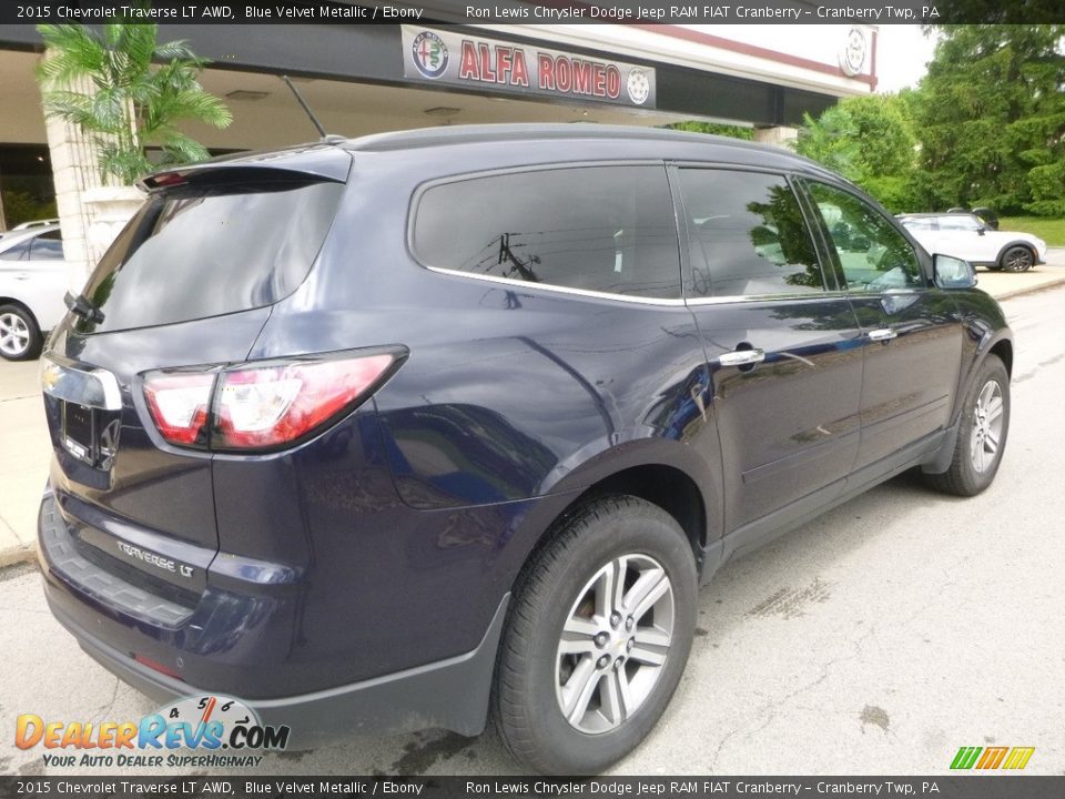 2015 Chevrolet Traverse LT AWD Blue Velvet Metallic / Ebony Photo #2