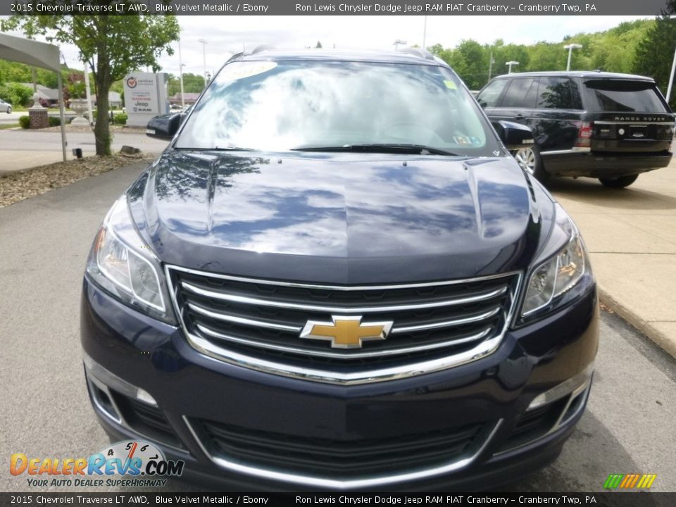 2015 Chevrolet Traverse LT AWD Blue Velvet Metallic / Ebony Photo #4