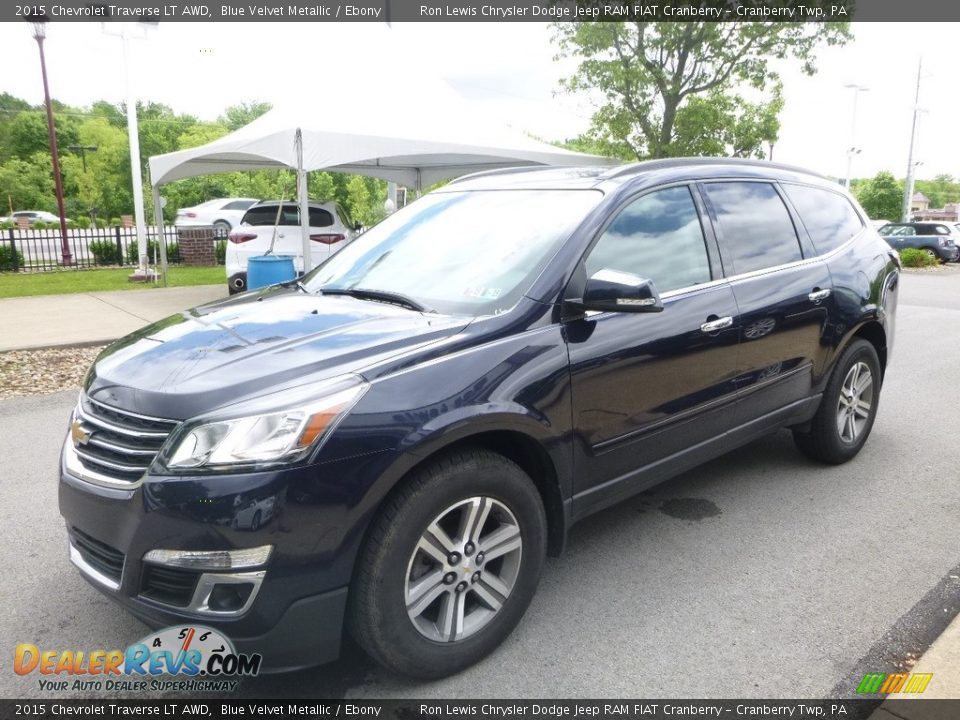 2015 Chevrolet Traverse LT AWD Blue Velvet Metallic / Ebony Photo #5