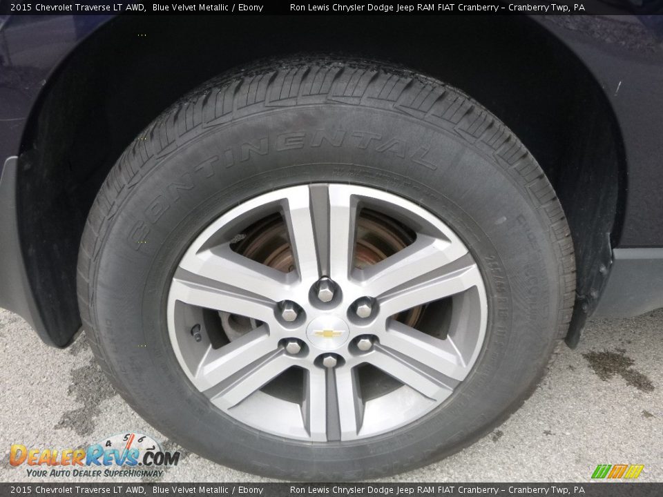 2015 Chevrolet Traverse LT AWD Blue Velvet Metallic / Ebony Photo #9