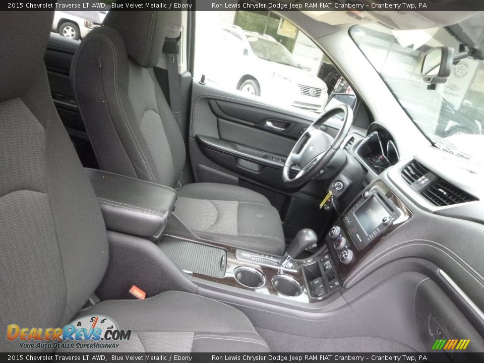 2015 Chevrolet Traverse LT AWD Blue Velvet Metallic / Ebony Photo #11