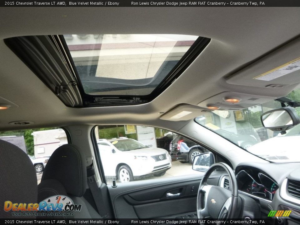 2015 Chevrolet Traverse LT AWD Blue Velvet Metallic / Ebony Photo #12