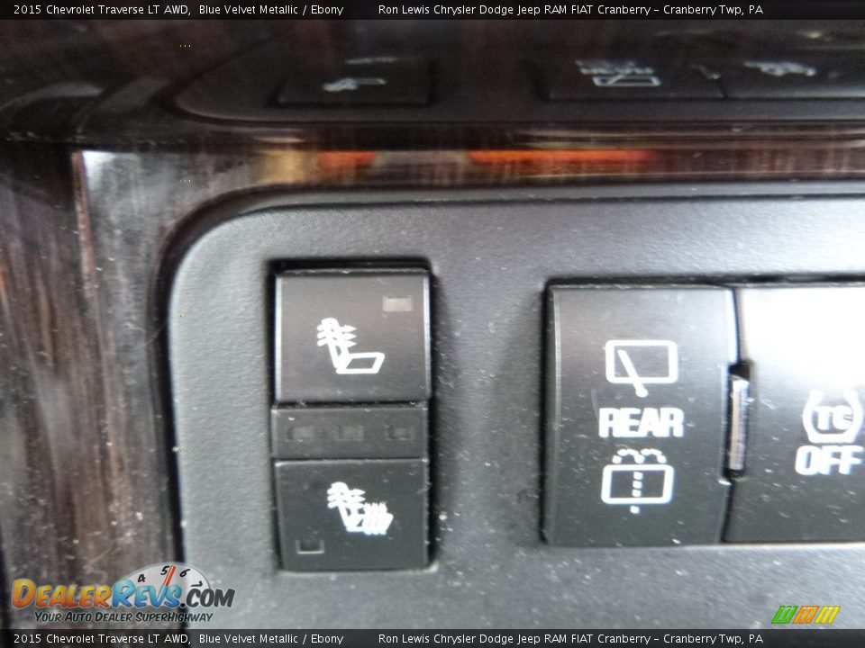 2015 Chevrolet Traverse LT AWD Blue Velvet Metallic / Ebony Photo #18