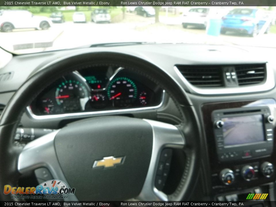 2015 Chevrolet Traverse LT AWD Blue Velvet Metallic / Ebony Photo #20
