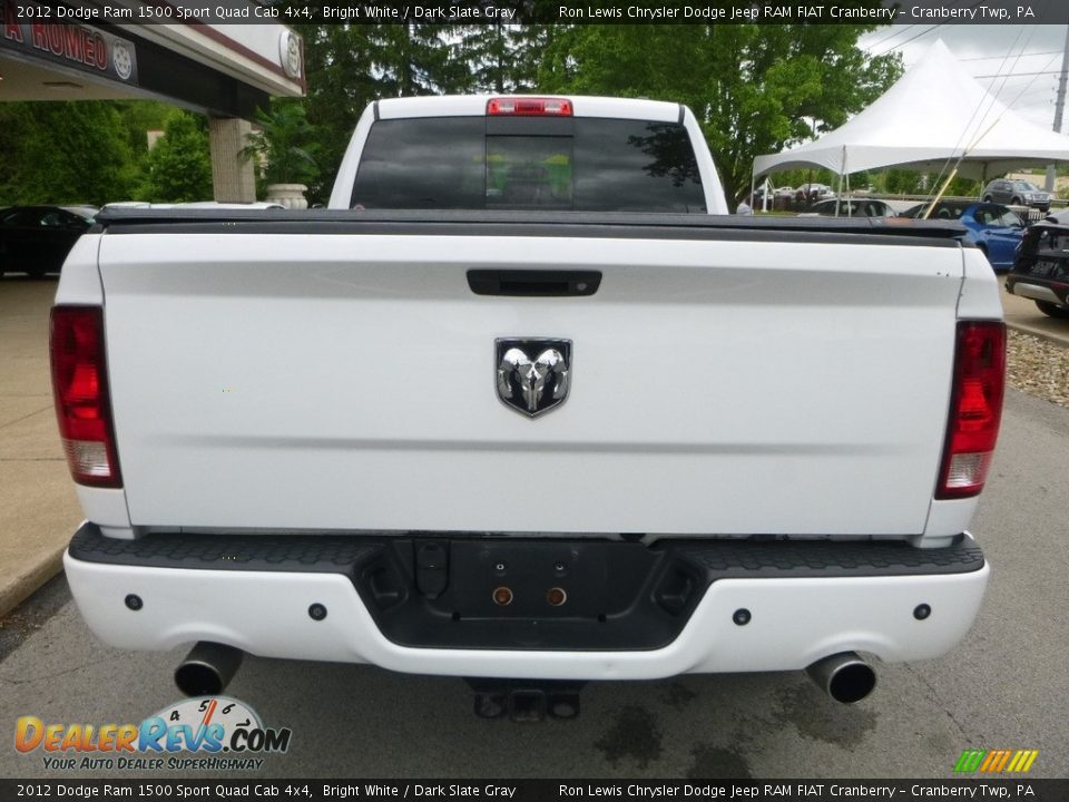 2012 Dodge Ram 1500 Sport Quad Cab 4x4 Bright White / Dark Slate Gray Photo #9