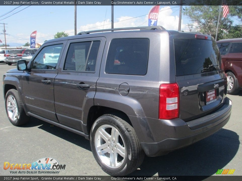 2017 Jeep Patriot Sport Granite Crystal Metallic / Dark Slate Gray Photo #5
