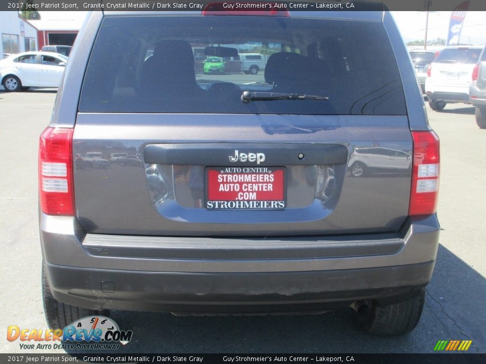 2017 Jeep Patriot Sport Granite Crystal Metallic / Dark Slate Gray Photo #6