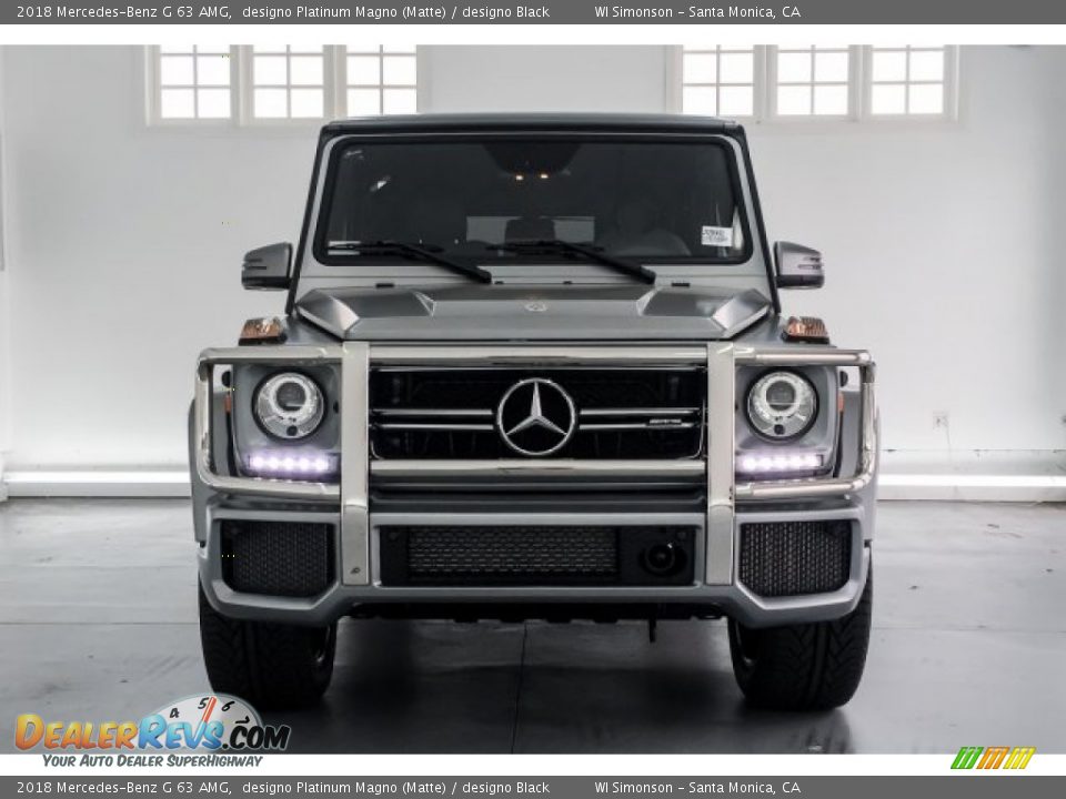 2018 Mercedes-Benz G 63 AMG designo Platinum Magno (Matte) / designo Black Photo #2