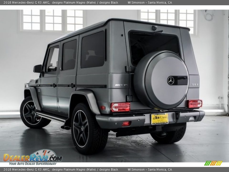 2018 Mercedes-Benz G 63 AMG designo Platinum Magno (Matte) / designo Black Photo #10