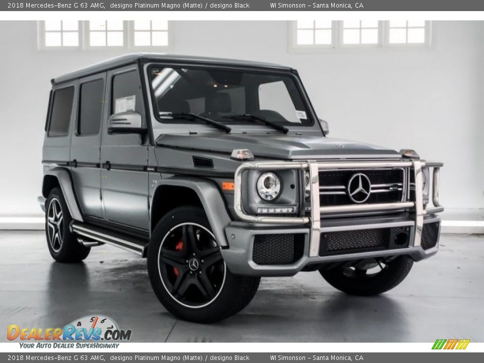 2018 Mercedes-Benz G 63 AMG designo Platinum Magno (Matte) / designo Black Photo #12