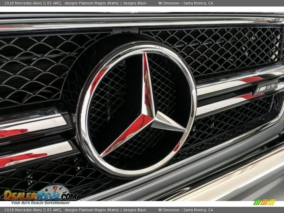 2018 Mercedes-Benz G 63 AMG designo Platinum Magno (Matte) / designo Black Photo #33