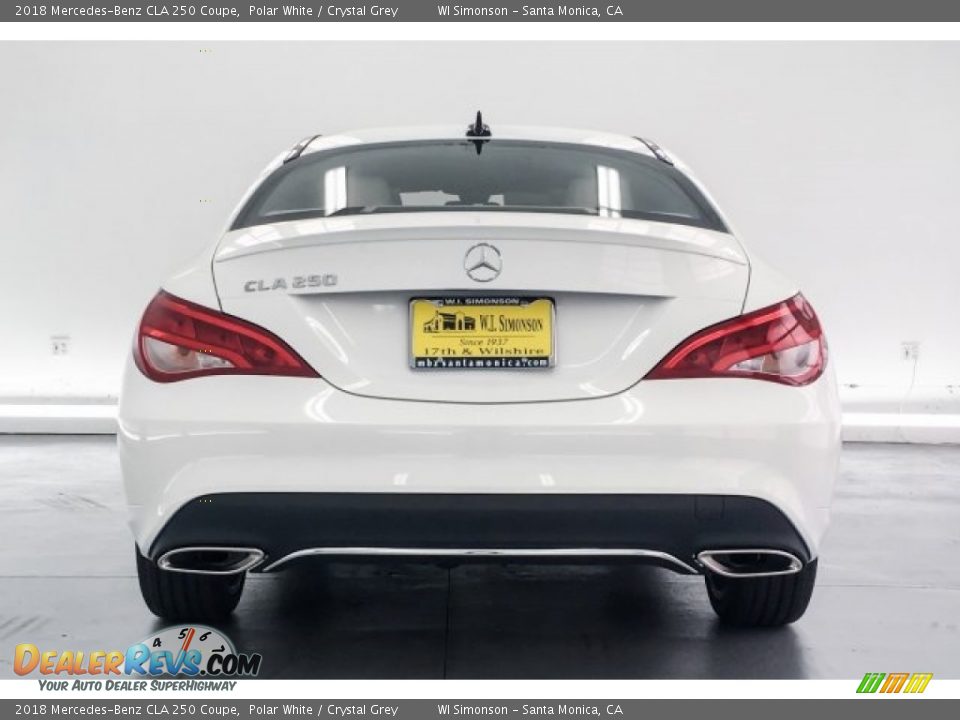 2018 Mercedes-Benz CLA 250 Coupe Polar White / Crystal Grey Photo #4