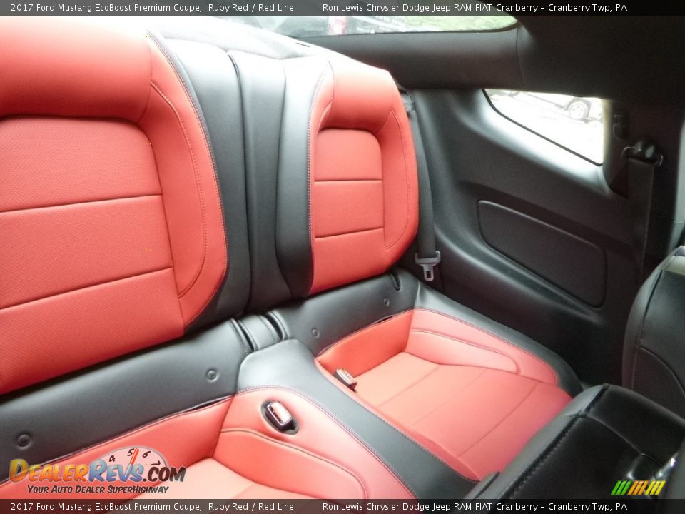 Rear Seat of 2017 Ford Mustang EcoBoost Premium Coupe Photo #12
