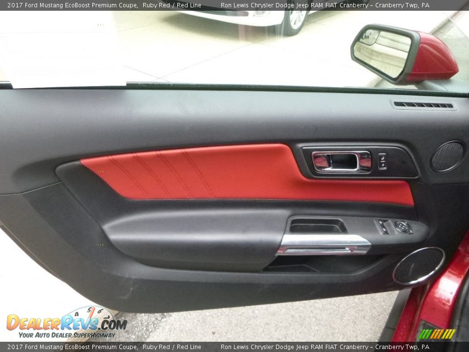 Door Panel of 2017 Ford Mustang EcoBoost Premium Coupe Photo #13