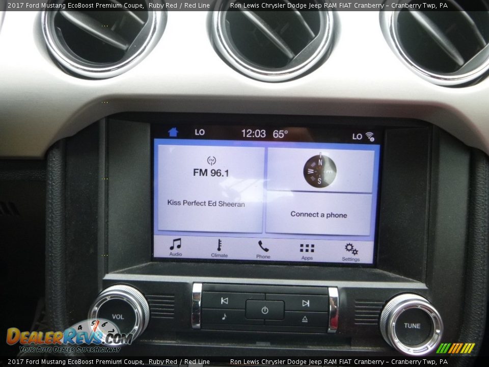 2017 Ford Mustang EcoBoost Premium Coupe Ruby Red / Red Line Photo #16