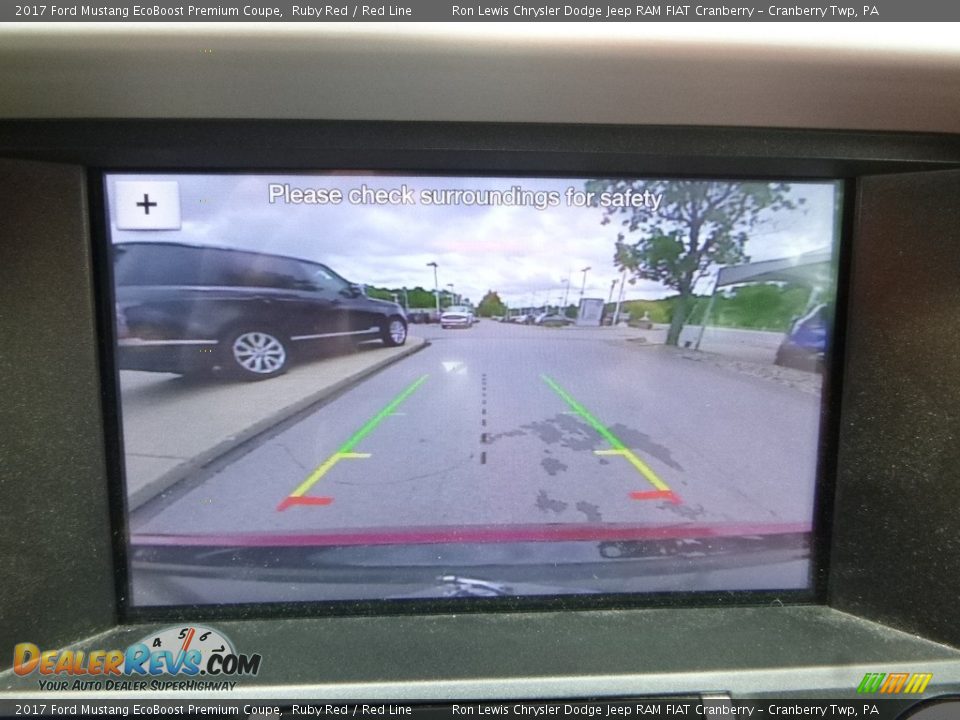 2017 Ford Mustang EcoBoost Premium Coupe Ruby Red / Red Line Photo #17