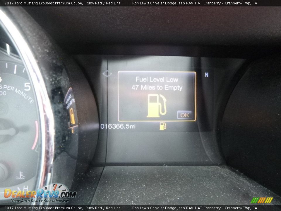 2017 Ford Mustang EcoBoost Premium Coupe Ruby Red / Red Line Photo #18