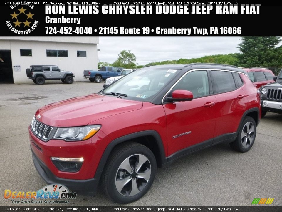 2018 Jeep Compass Latitude 4x4 Redline Pearl / Black Photo #1