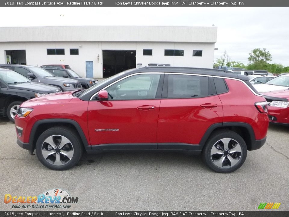 2018 Jeep Compass Latitude 4x4 Redline Pearl / Black Photo #2
