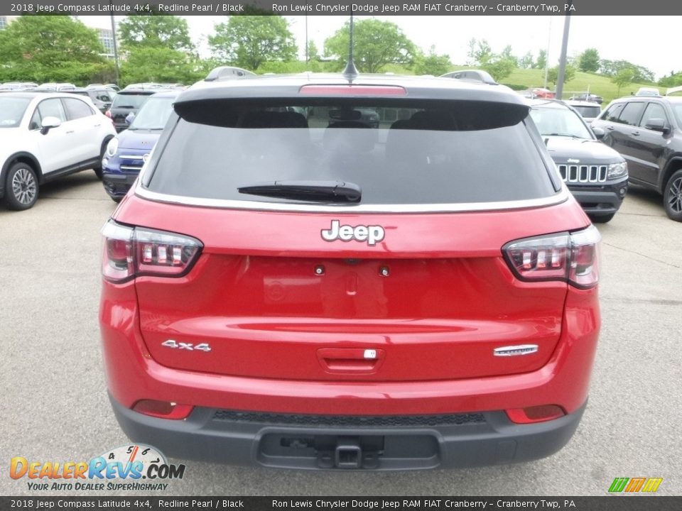 2018 Jeep Compass Latitude 4x4 Redline Pearl / Black Photo #4