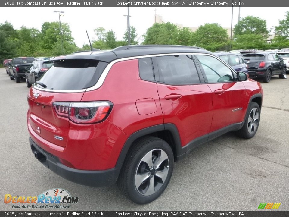 2018 Jeep Compass Latitude 4x4 Redline Pearl / Black Photo #5