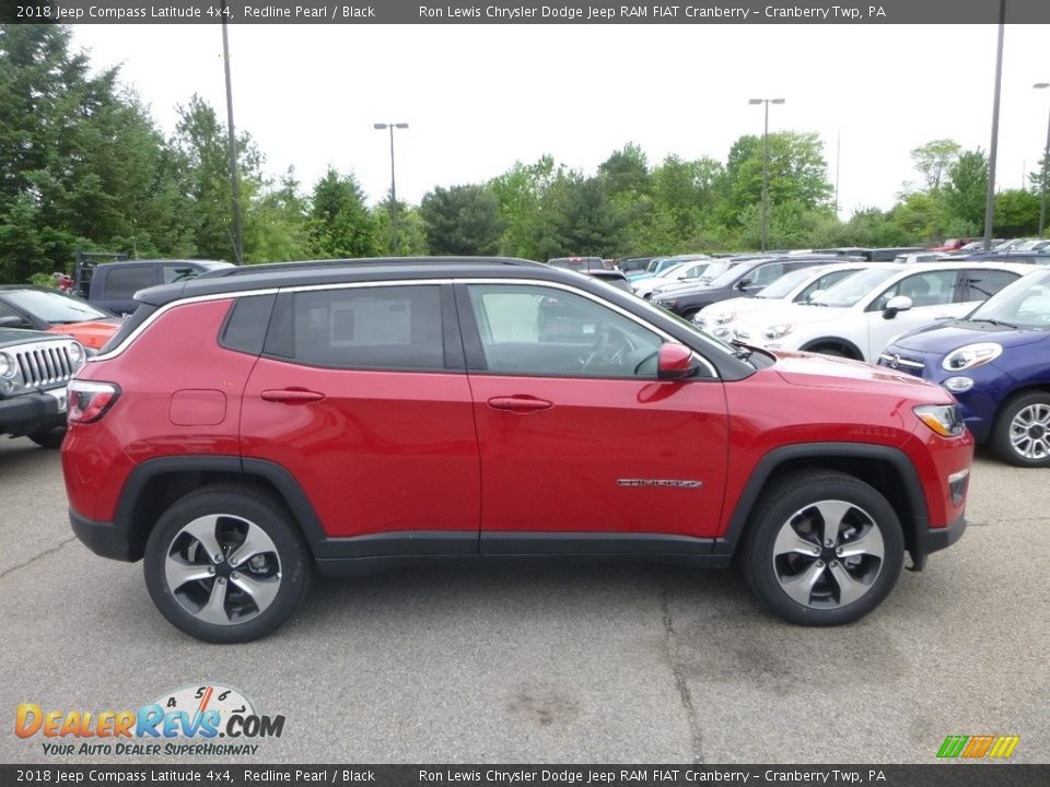 2018 Jeep Compass Latitude 4x4 Redline Pearl / Black Photo #6