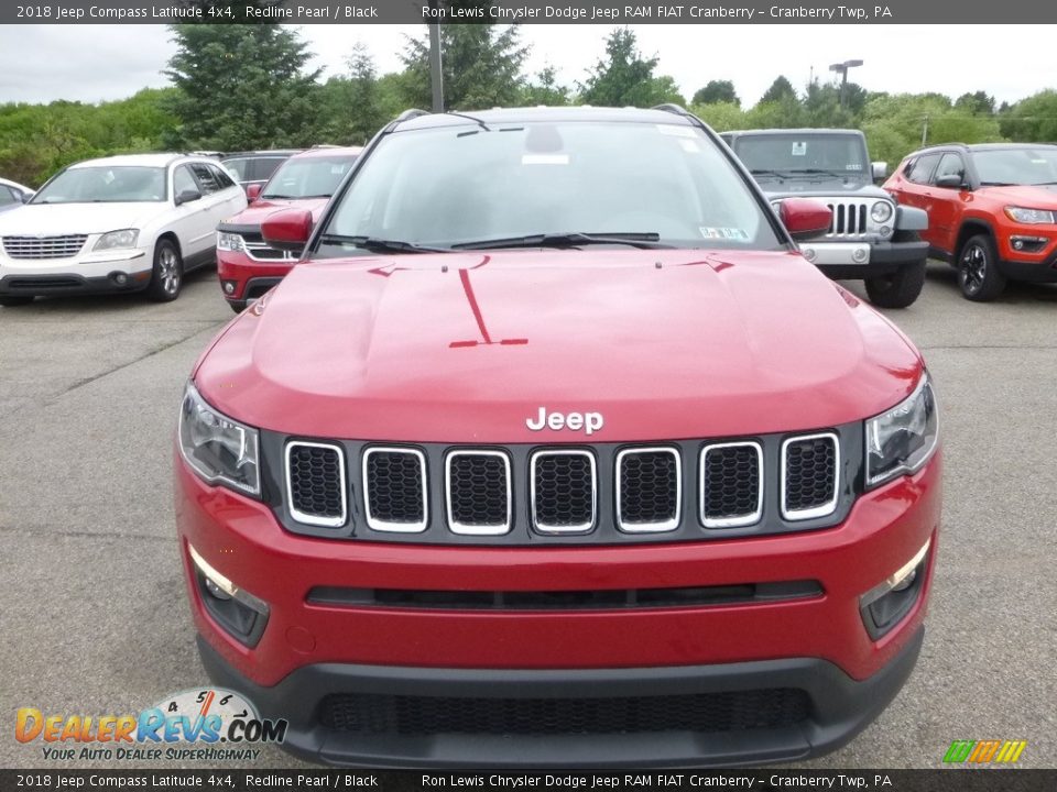 2018 Jeep Compass Latitude 4x4 Redline Pearl / Black Photo #8