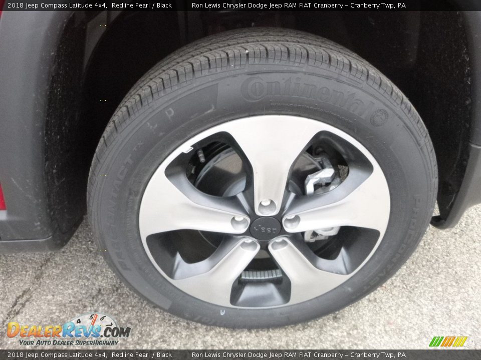 2018 Jeep Compass Latitude 4x4 Redline Pearl / Black Photo #9