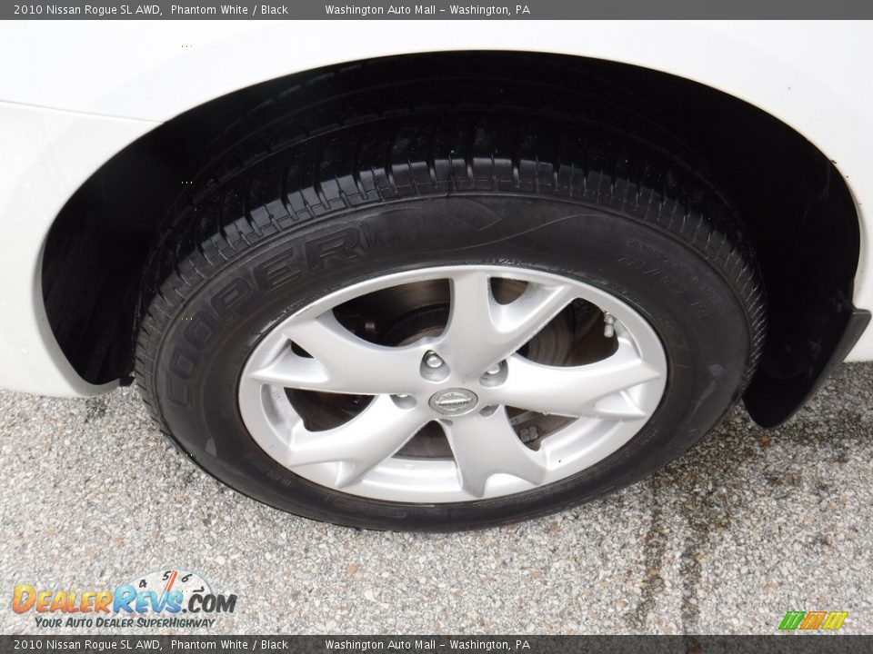 2010 Nissan Rogue SL AWD Phantom White / Black Photo #4