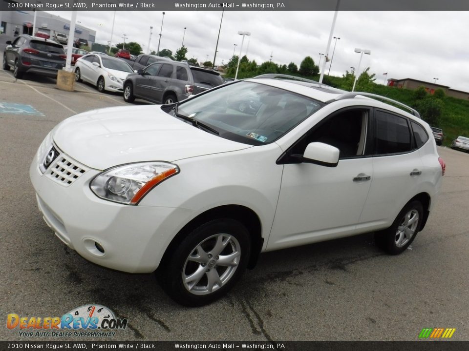 2010 Nissan Rogue SL AWD Phantom White / Black Photo #6
