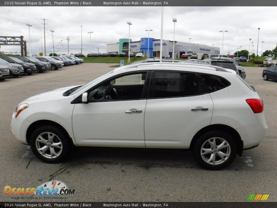 2010 Nissan Rogue SL AWD Phantom White / Black Photo #7