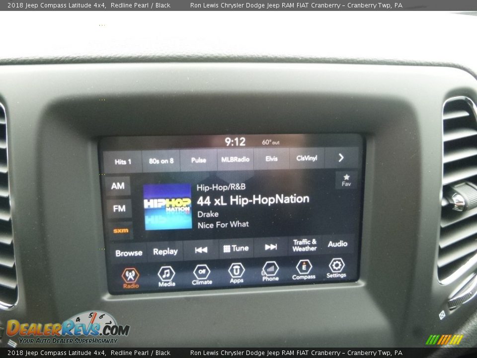 2018 Jeep Compass Latitude 4x4 Redline Pearl / Black Photo #16