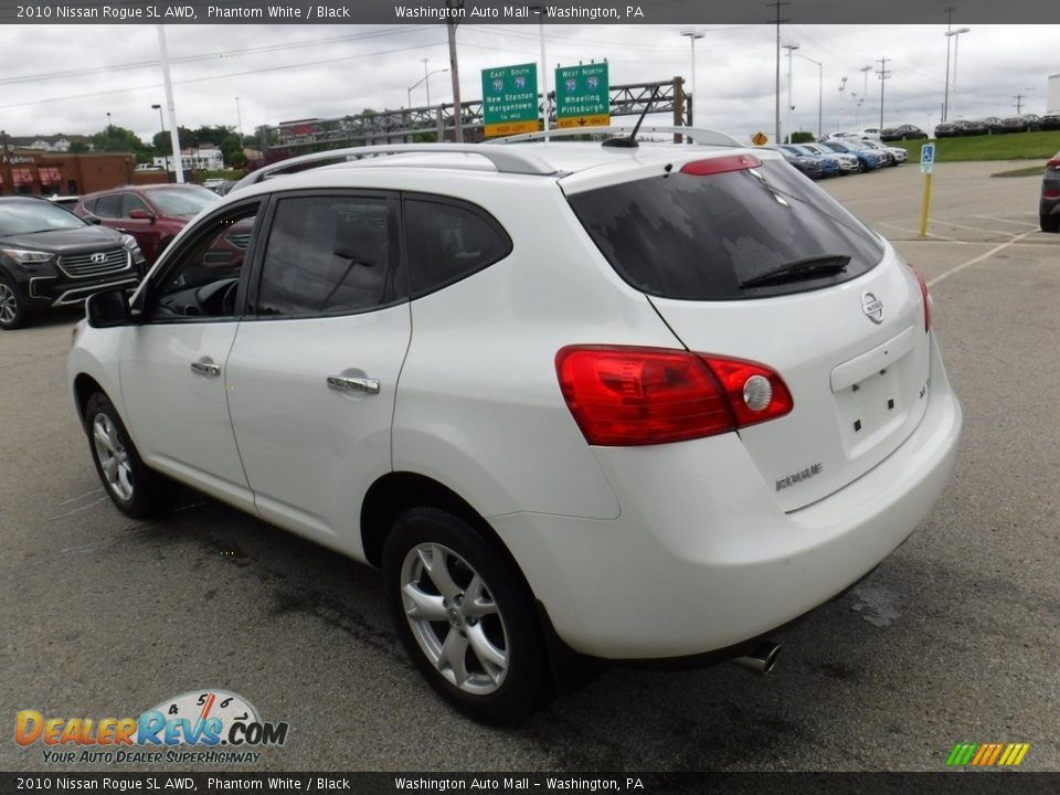2010 Nissan Rogue SL AWD Phantom White / Black Photo #8