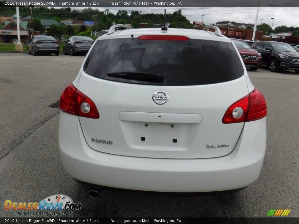 2010 Nissan Rogue SL AWD Phantom White / Black Photo #9