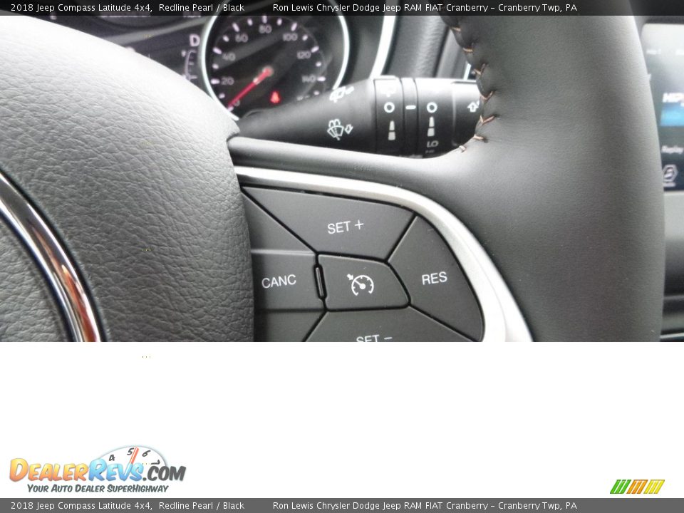 2018 Jeep Compass Latitude 4x4 Redline Pearl / Black Photo #18