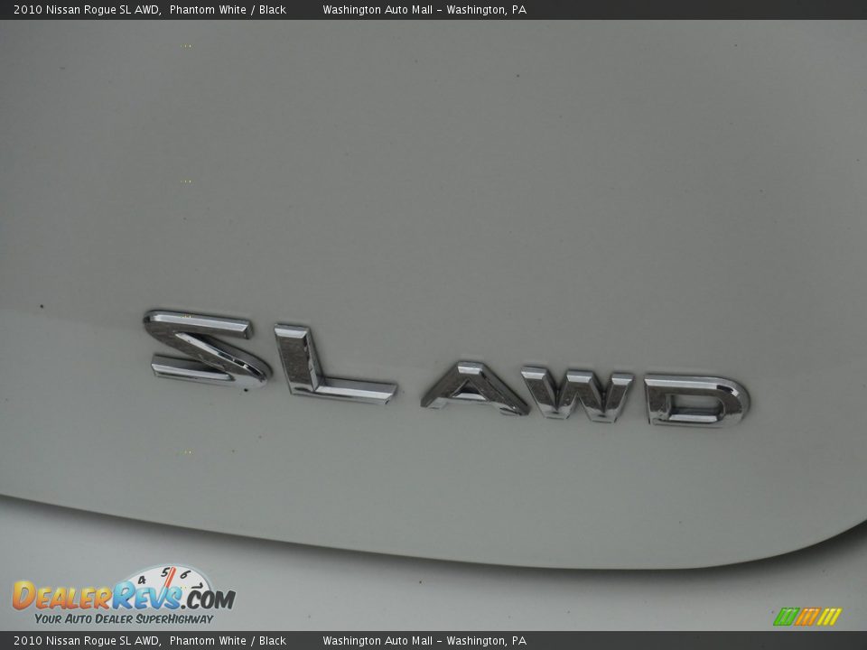 2010 Nissan Rogue SL AWD Phantom White / Black Photo #11