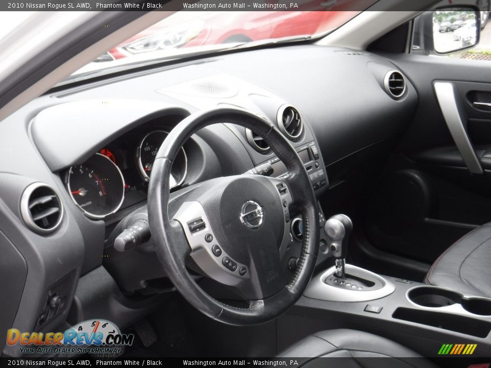 2010 Nissan Rogue SL AWD Phantom White / Black Photo #12