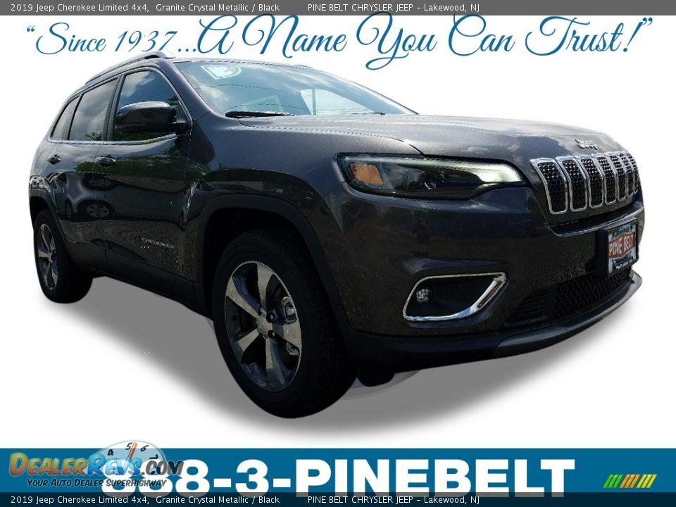 2019 Jeep Cherokee Limited 4x4 Granite Crystal Metallic / Black Photo #1