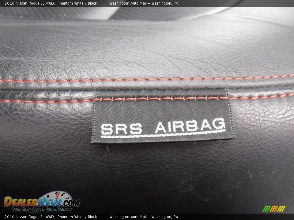 2010 Nissan Rogue SL AWD Phantom White / Black Photo #14
