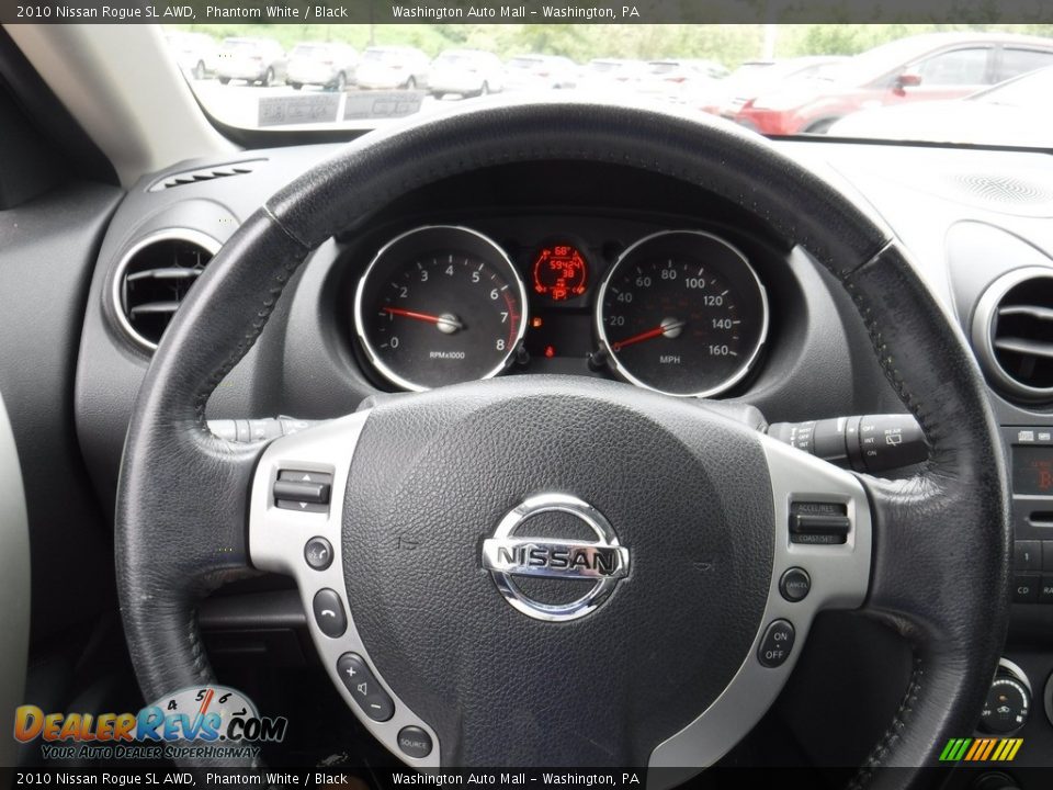 2010 Nissan Rogue SL AWD Phantom White / Black Photo #20