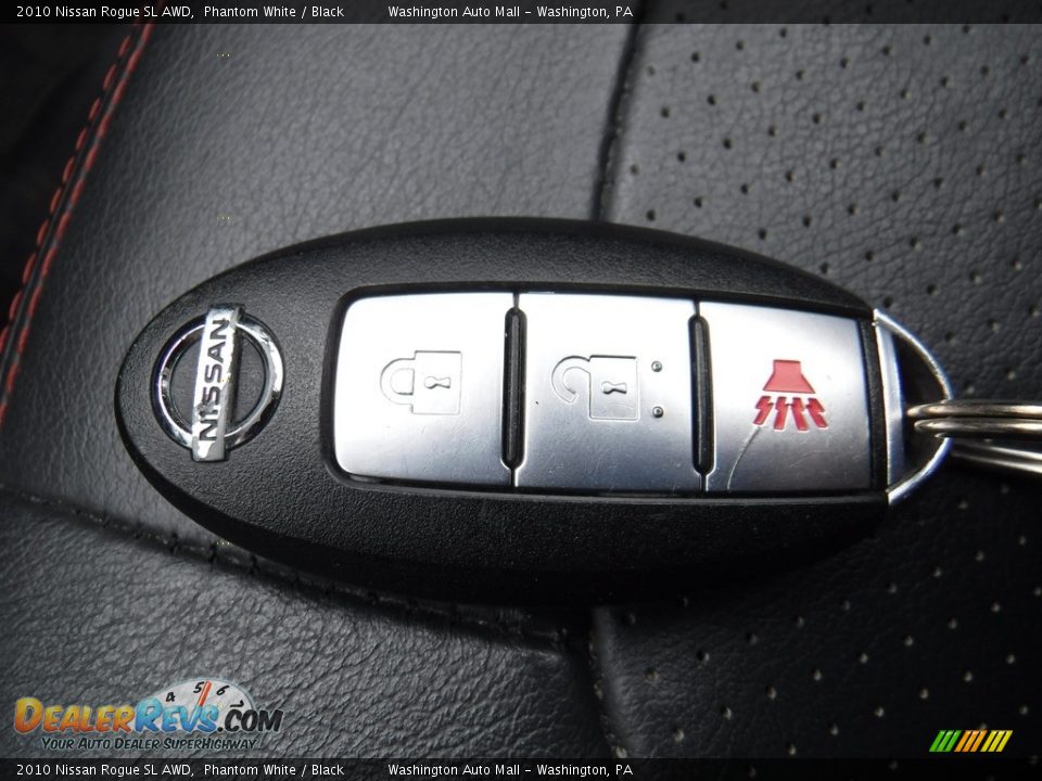 2010 Nissan Rogue SL AWD Phantom White / Black Photo #23