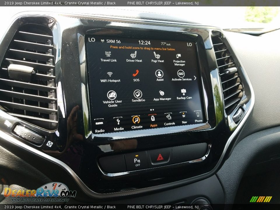 2019 Jeep Cherokee Limited 4x4 Granite Crystal Metallic / Black Photo #10