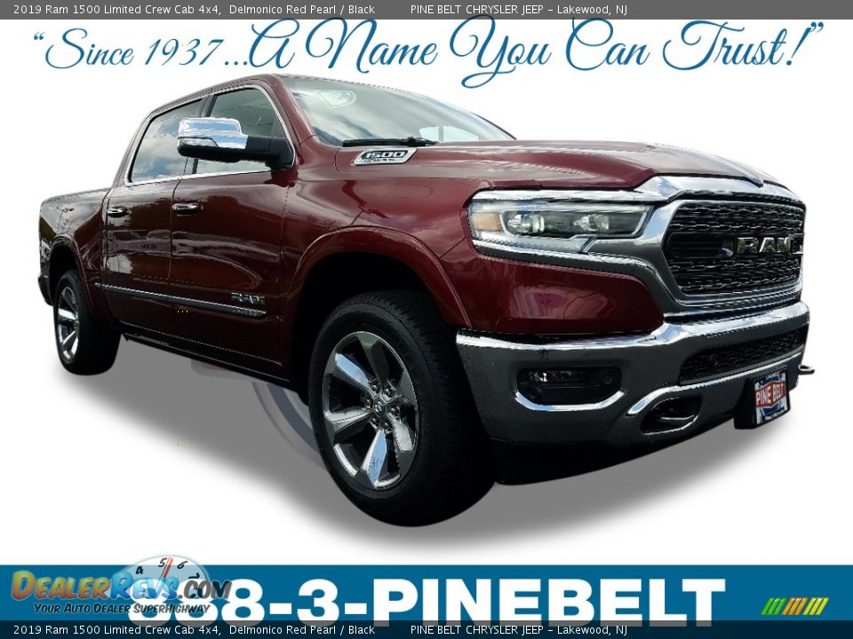 2019 Ram 1500 Limited Crew Cab 4x4 Delmonico Red Pearl / Black Photo #1
