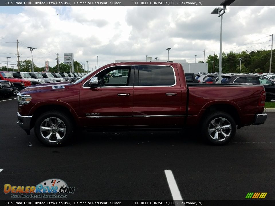 2019 Ram 1500 Limited Crew Cab 4x4 Delmonico Red Pearl / Black Photo #3