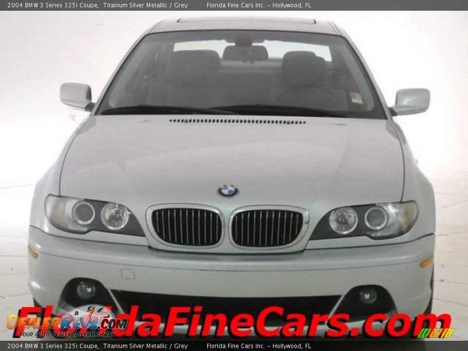 2004 BMW 3 Series 325i Coupe Titanium Silver Metallic / Grey Photo #5