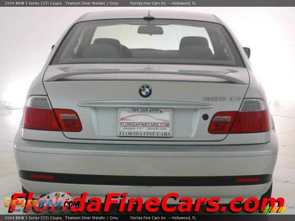 2004 BMW 3 Series 325i Coupe Titanium Silver Metallic / Grey Photo #6