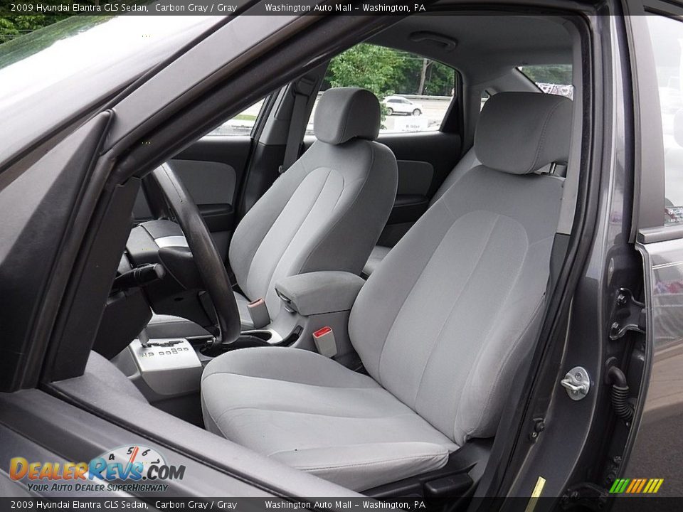 2009 Hyundai Elantra GLS Sedan Carbon Gray / Gray Photo #10