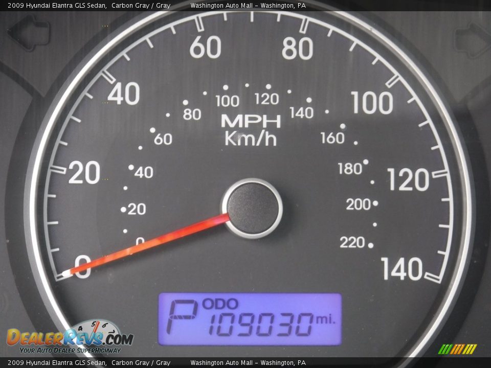 2009 Hyundai Elantra GLS Sedan Carbon Gray / Gray Photo #20