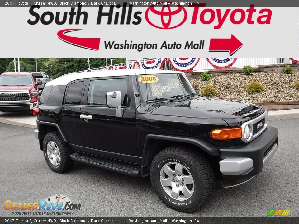 2007 Toyota FJ Cruiser 4WD Black Diamond / Dark Charcoal Photo #1